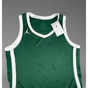 Nike Jordan Jersey‎ Womens M Jumpman Basketball Green Tank Top 90s AT0540-342